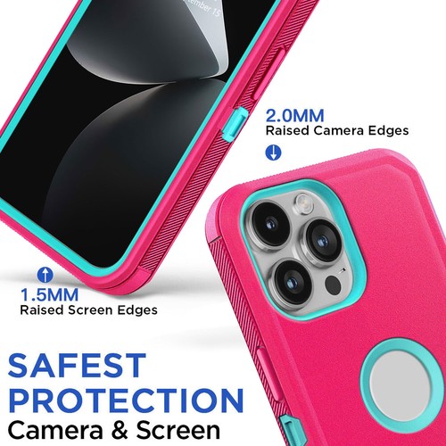 Funda rígida protectora resistente para teléfono Apple iPhone 15/Pro/Pro Max/15+ - Imagen 35 de 54