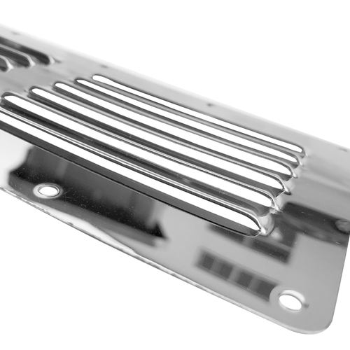 2 Pack Stainless Steel Stamped Louvered Vent Air Grill Cover Ventilation - Picture 5 of 6