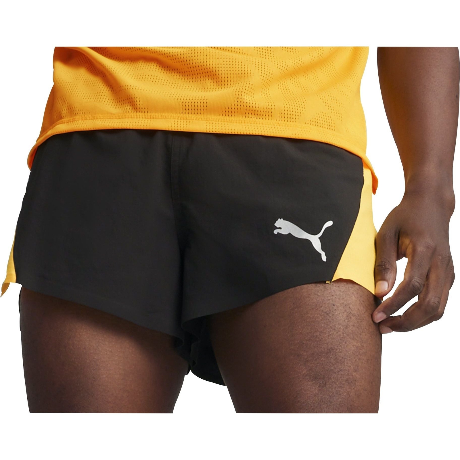 Мужские шорты для бега Puma Run Ultraweave Velocity черные 3-дюймовые дышащие шорты для бега трусцой