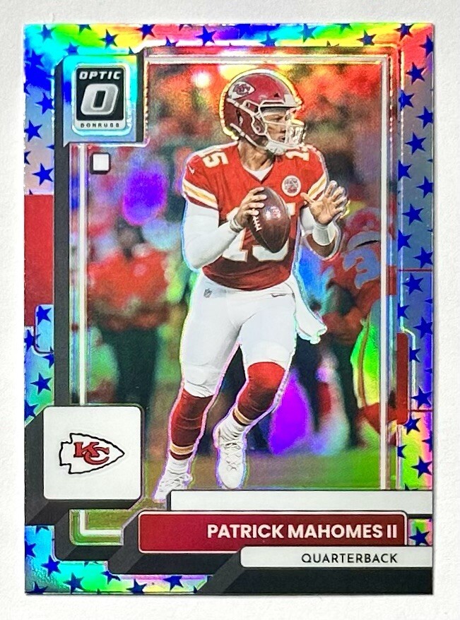 2022 Optic Patrick Mahomes ll Stars Prizm Refractor SP #94 Chiefs Pat NFL Rare