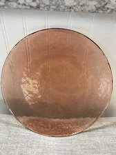 Fire and Light Recycled Glass 11" Dinner Plate - Copper