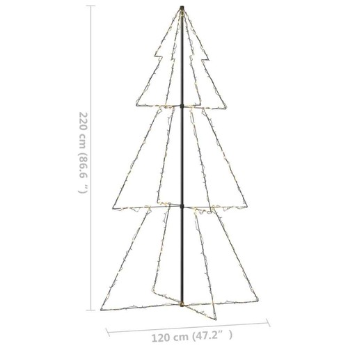Weihnachtsbaum LED Lichterbaum Christbaum Tannenbaum Metallbaum Innen Außen - Bild 47 von 48