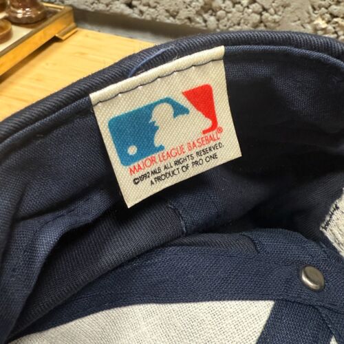 Berretto Atlanta Braves Plain Logo Pro One MLB SnapBack anni 90 vintage - Foto 10 di 11
