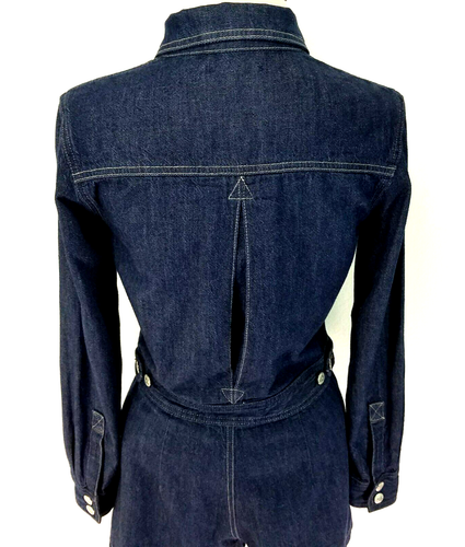 ALEXA CHUNG Ag Jeans Women's S THE LORETTA EXACT ENEMY Blue Denim Romper VEUC! * - Picture 7 of 11