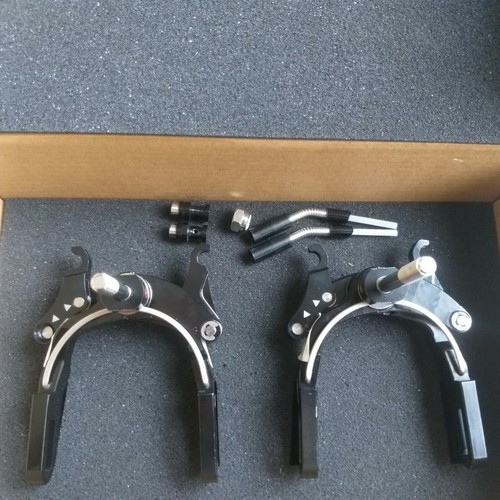 Aleación CNC brazo largo freno en C para bicicleta plegable Brompton pinza freno ajuste guardabarros - Imagen 36 de 42