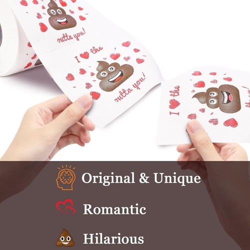 Valentines Day Gifts for Him Her, Romantic Novelty Gifts Toilet Paper, Funny Gag - Picture 24 of 24
