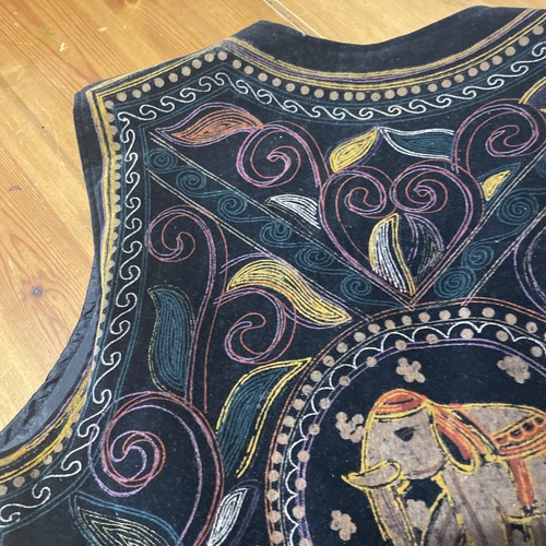 Vintage Brooks Brothers Waistcoat Vest Boho Unisex Large Button Front 1990's - Picture 10 of 20