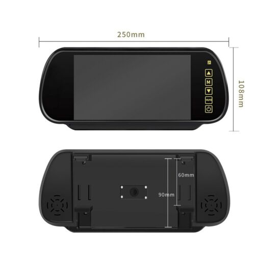 7"Mirror Monitor Windscreen Suction 4x4PIN Side Rear Reversing Cameras For Truck - Picture 8 of 22