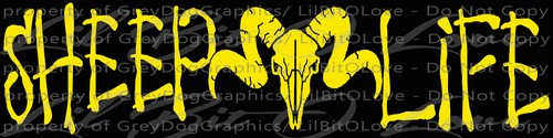 Sheep Life Vinyl Decal Hunt Hunter Hunting Bighorn Sheep Big Horn Sticker car - Picture 5 of 10