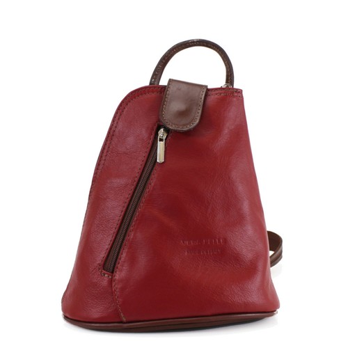 Zaino Donna Small Vera Pelle Pelle Donna Spalla Borsa Palestra VPB14 - Foto 16 di 32