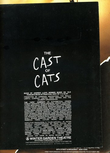 Cats Program Souvenir Vintage Musical 1986 Cast Broadway Insert Theater - Picture 3 of 4