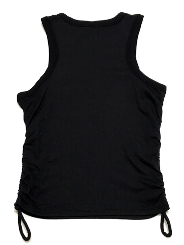 All in Motion Women's Size S Black Side Cinch Ribbed Tank Top - Picture 2 of 7