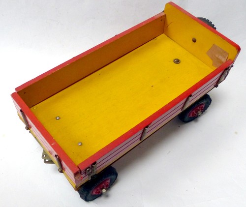 STEIFF TRAKTOR MAN mit Anhänger Holzspielzeug, Blechspielzeug, 60er Jahre - Bild 13 von 15