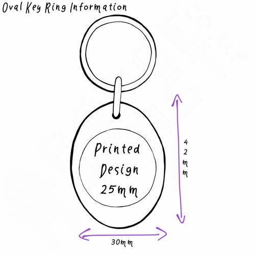 Minge Magnet Plastic Oval Key Ring (43mm x 32.5mm) - Picture 2 of 10