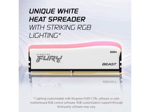 Kingston FURY Beast RGB White 8GB 16GB 32GB DDR4 3600 288pin DIMM Module Kit LOT - Picture 5 of 9