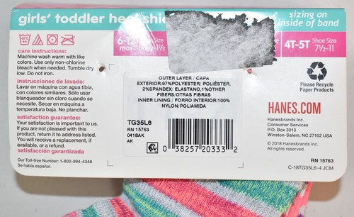Hanes Socks Heel Shield Size 4T-5T Girl's - Picture 3 of 3