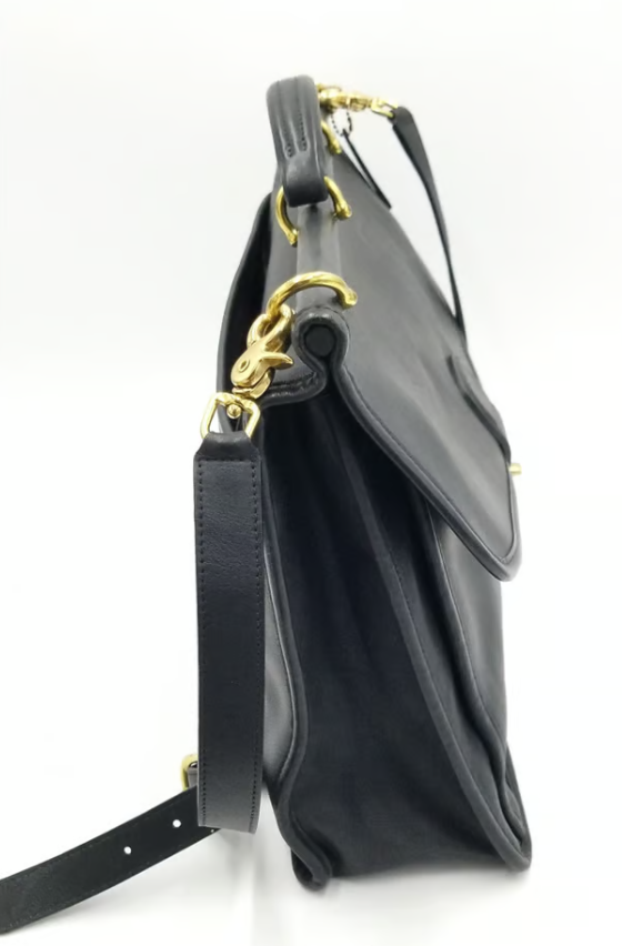 Coach G13-5266 LARGE Vintage Beekman Black Leather Briefcase