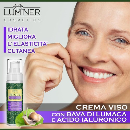 Crema Viso Antirughe Con Bava di Lumaca 70% e Acido Ialuronico Puro 100%. 100ml - Foto 6 di 7