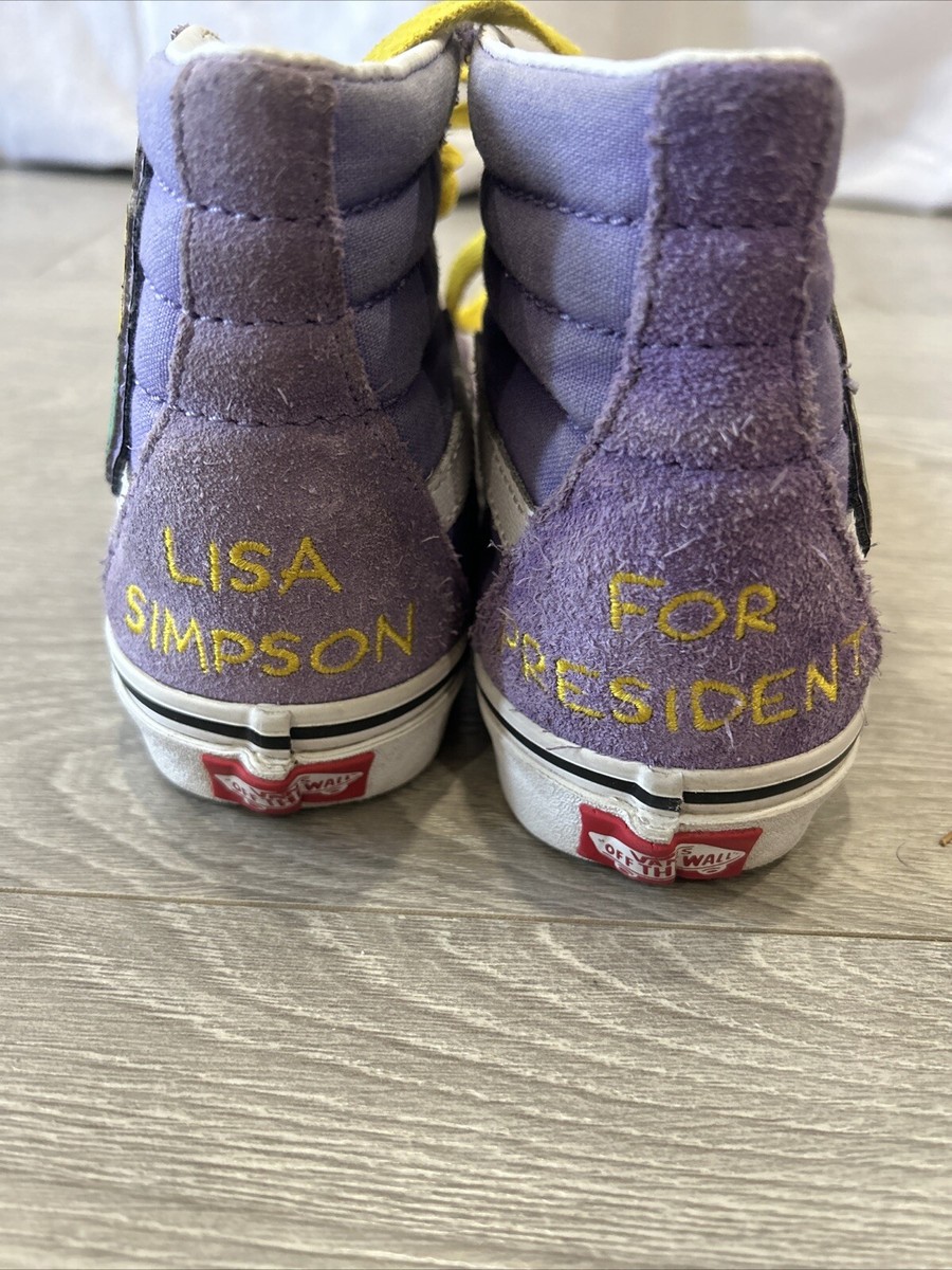 Vans Sk8-Hi The Simpsons Sneakers Lisa Simpson For President Shoes