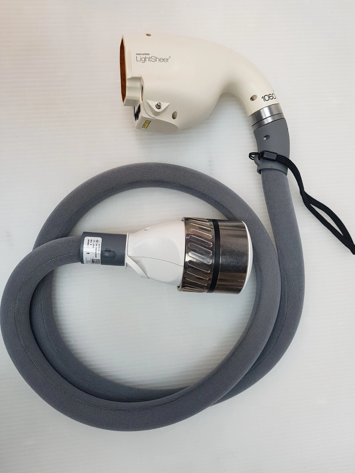 Complete HIGH SPEED LightSheer 1060 handpiece with coiled cable and metal connector
