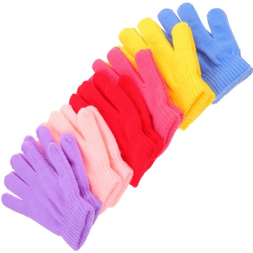 2 Count Fleece Warm Gloves Men and Women Man Cold-proof Finger Mittens - Picture 9 of 12