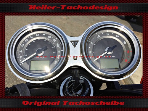 Tacho Aufkleber Triumph Bonneville T120 2017 Mph zu Kmh Speedo Sticker US - Picture 2 of 2