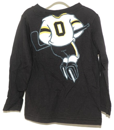 Camisa Reebok NHL Boston Bruins Negra 24 Meses Bebé Mangas Largas - Imagen 2 de 8