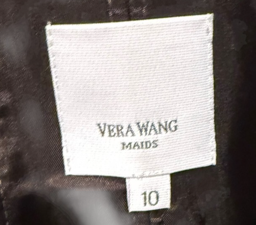 Vera Wang Maids Brown Formal Bridesmaid Maxi Dress Size 10 - Picture 4 of 6