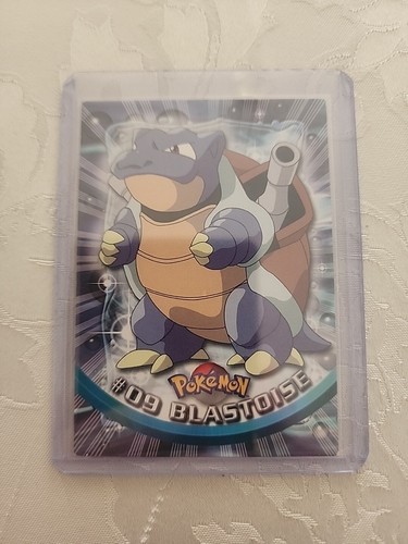 Pokemon Karte Topps TV Animation 1999 Blue Logo - #09 Blastoise Non Holo