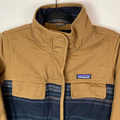 Patagonia Women's Out Yonder Coat Owl Brown Blue Western Style Size XS - Picture 2 of 12