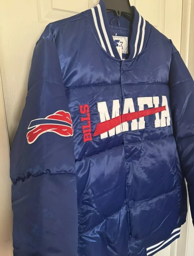 Starter Mens 3XL Buffalo Bills Bronx Bubble Bills Mafia Snap Jacket Football NEW - Picture 5 of 13