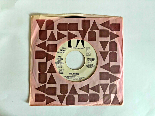 Electric Light Orchestra Evil Woman 45 RPM 1975 UA VG+/Exc Play Test Promo RARE!