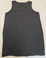 Eileen Fisher Tank Dress Womens L Charcoal Viscose Blend Cover Up Minimalist 