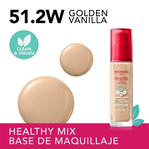 BOURJOIS Healthy Mix Clean & Vegan Foundation 30ml - Farbton wählbar - Neu - Versiegelt - Bild 12 von 13