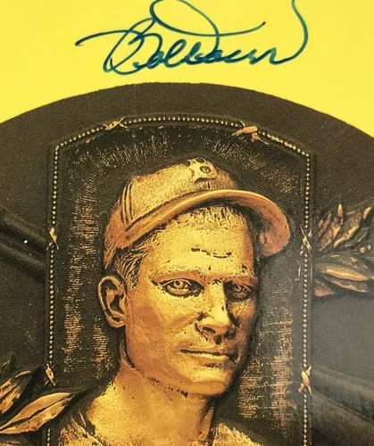 Robert Pershing Bobby Doerr National Baseball Hall of Fame Autographed Postcard - Picture 2 of 5