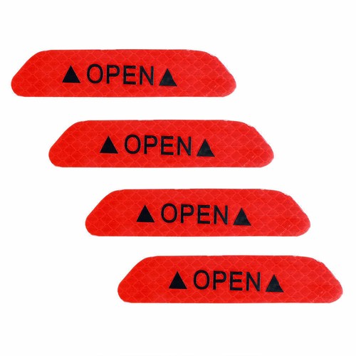 4PCS Car Door Open Reflective Tape Safety Warning Decal Universal sticker Blue - Picture 11 of 12