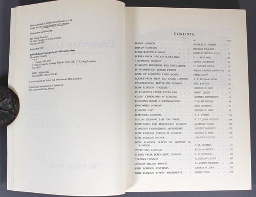 EDWARDIAN LONDON by George R. Sims - Volume 4 Only - 1990 - London's Rich & Poor - Picture 4 of 12