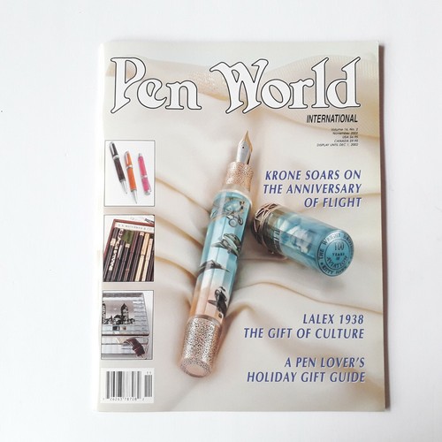 Juego de 8 piezas Pluma World International Magazine 2002 año como nuevo muy raro - Imagen 6 de 10