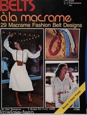 29 macrame fashion belt designs, disco purses - Vintage patterns CP7286