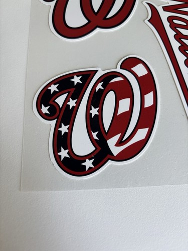Lot Of 5 New! Washington Nationals MLB 3 Fan Pack Multi Use Decals by Wincraft - Picture 4 of 6