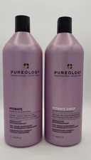 Pureology Hydrate  Shampoo and Hydrate Sheer Shampoo DUO Set (33.8 oz) (sealed)