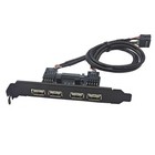 PCIE USB-Erweiterungskarte Dual 9PIN auf 4-Port USB2.0 Adapterkarte PC-Pane4450