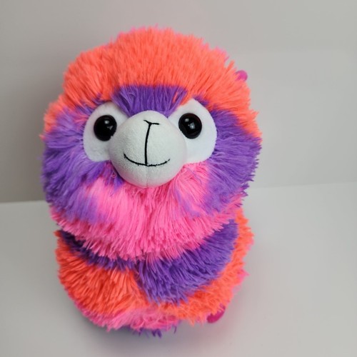 Peek-A-Boo Toys Purple Pink Orange 15" Llama / Alpaca Plush Stuffed Animal Cute
