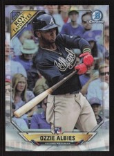 2018 BOWMAN OZZIE ALBIES ROYF-OA  CHROME ROOKIE OF THE YEAR FAVORITES  BRAVES