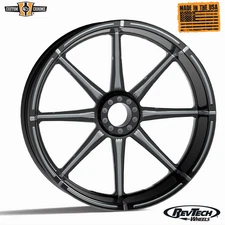RevTech Custom Black Wheel Rim Fit For Harley Touring Sportster XL Dyna Softail