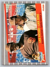 1989 Fleer #630 Like Father -- Like Sons (Roberto Alomar / Sandy Alomar, Jr.)