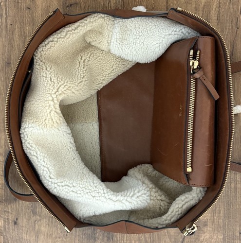 Vintage Signed CHLOÉ Keri Tote Purse Brown Leather Bag - 2016 Collection -L - Picture 11 of 17