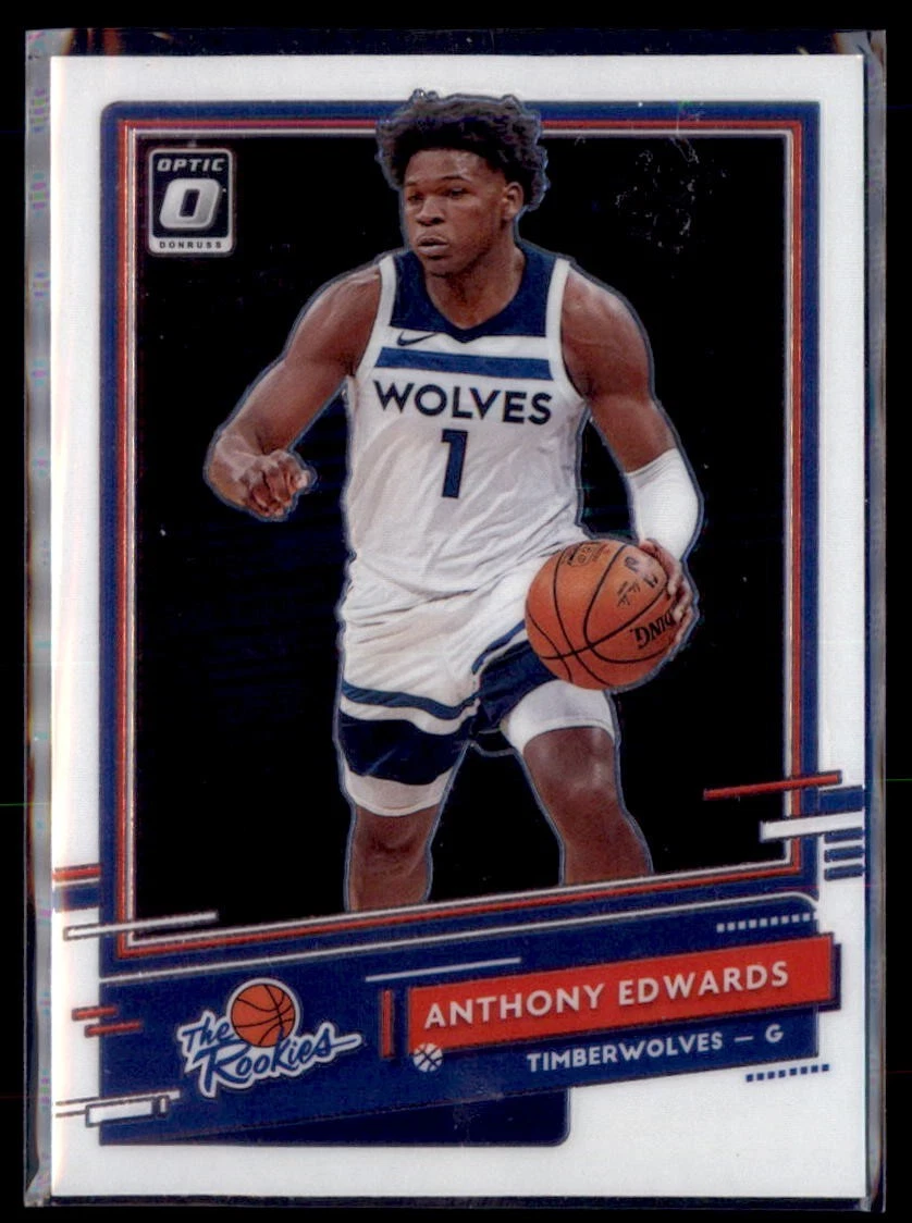 2020-21 Panini Donruss Optic The Rookies Anthony Edwards Timberwolves #5 RC