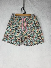 Chubbies Shorts Mens L Swim Bottoms Floral Toucan Drawstring 5.5 Inseam Lined