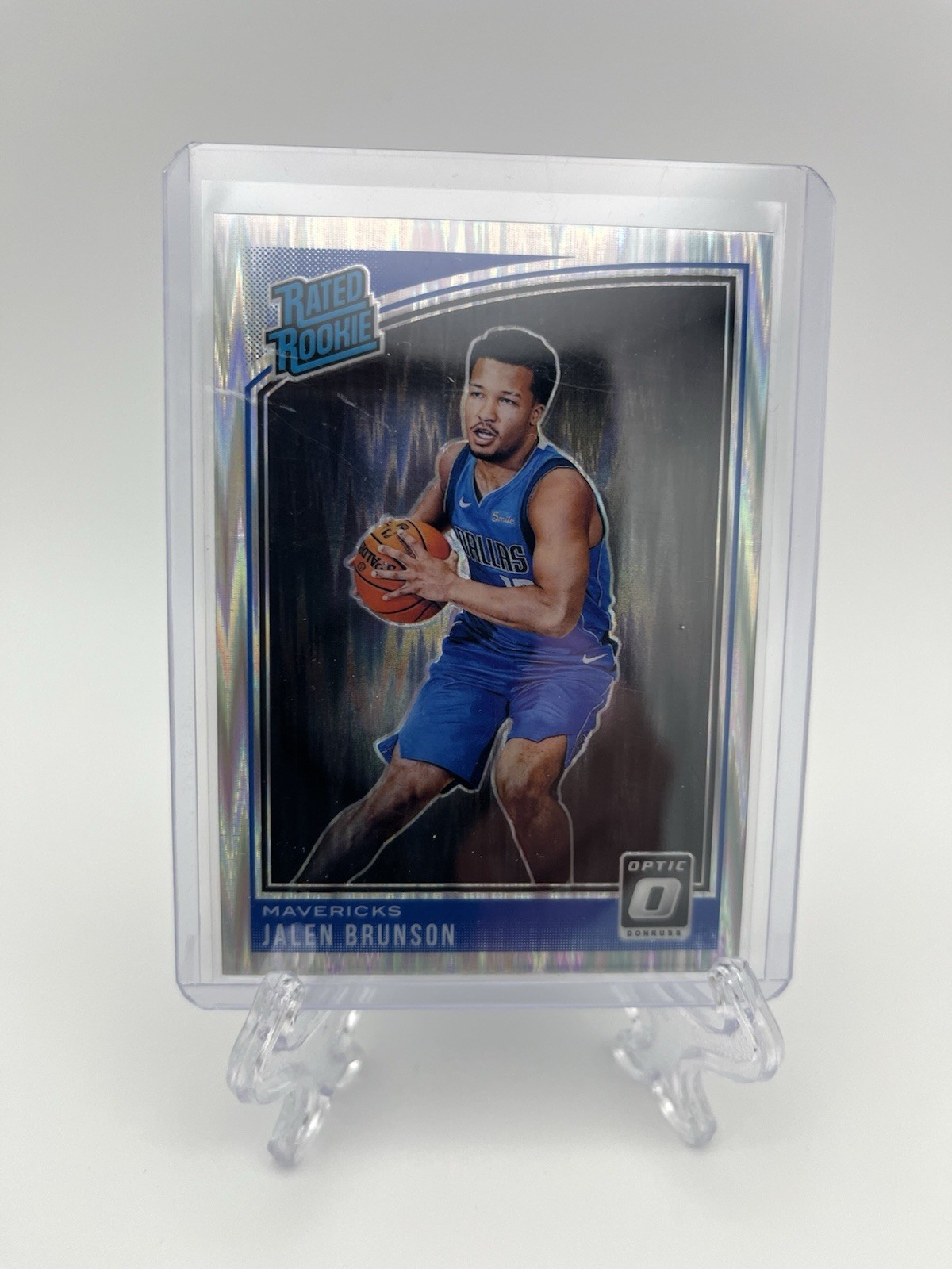 2018-19 Panini Donruss Optic Rated Rookie Jalen Brunson #179 Shock Prizm RC